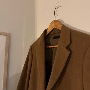 Uniqlo Camel Topcoat Overcoat (Mens Small)